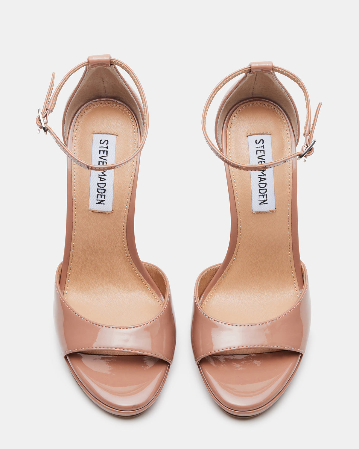 WILEY Blush Patent Women's Open Toe Stiletto Heel Steve Madden BLUSH PATENT