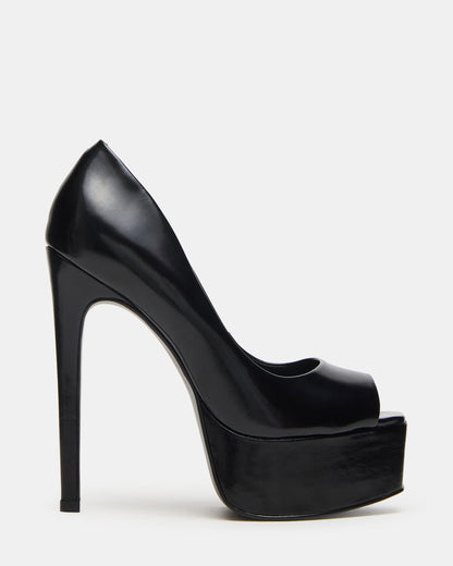 IVES Black Box Platform Square-Toe Stiletto Women's Heel Steve Madden BLACK BOX