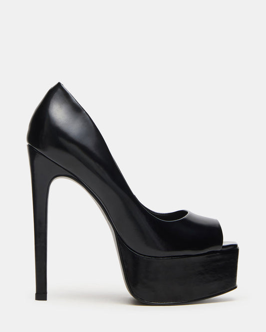 IVES Black Box Platform Square-Toe Stiletto Women's Heel Steve Madden BLACK BOX