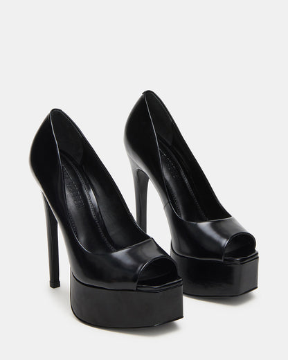 IVES Black Box Platform Square-Toe Stiletto Women's Heel Steve Madden BLACK BOX