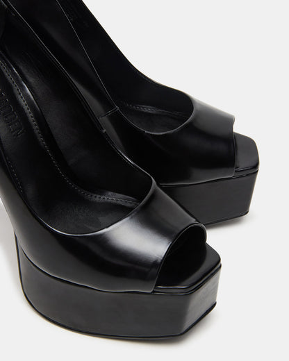 IVES Black Box Platform Square-Toe Stiletto Women's Heel Steve Madden BLACK BOX