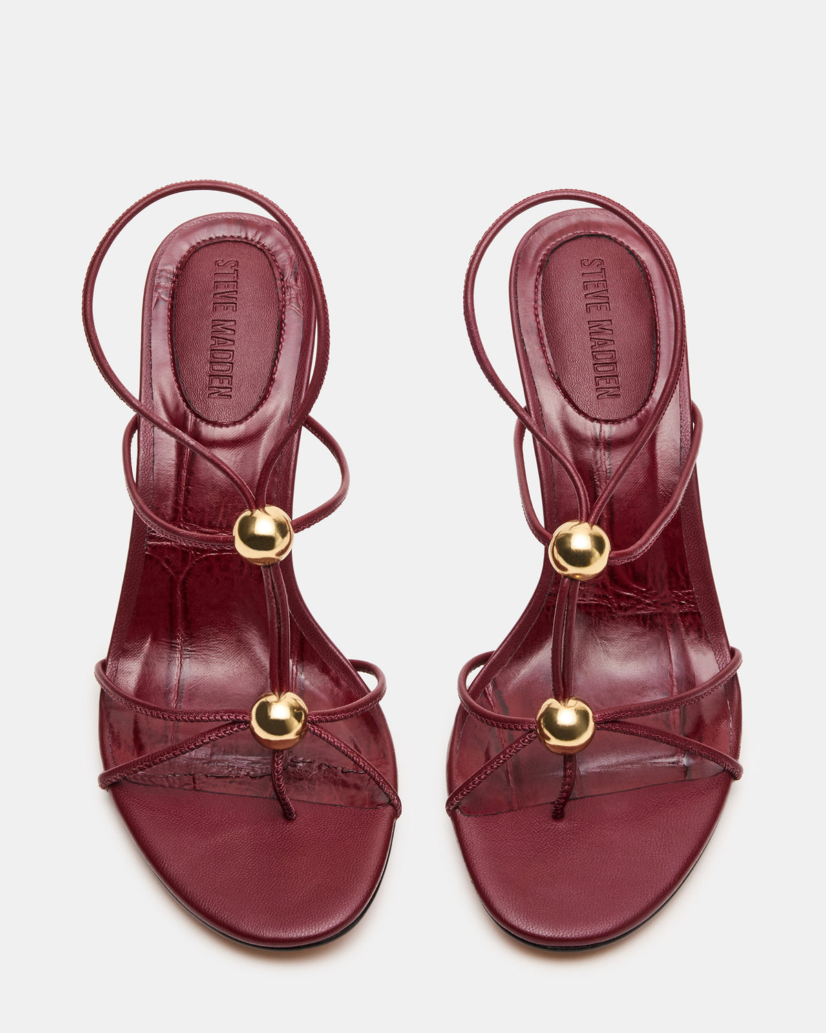 RAMOS Wine Strappy Stiletto Women's Heel Steve Madden WINE