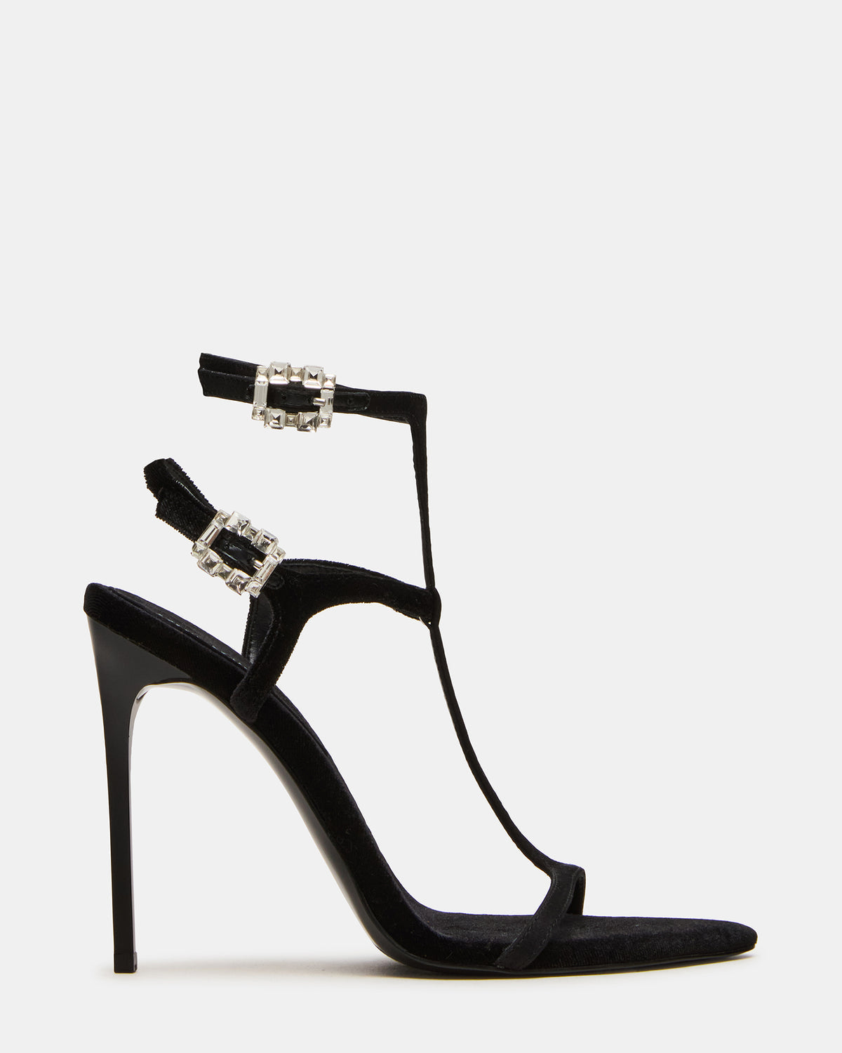 SALMA Black Multi Stiletto Strappy Open-Toe Ankle Strap Women's Heel Steve Madden BLACK MULTI