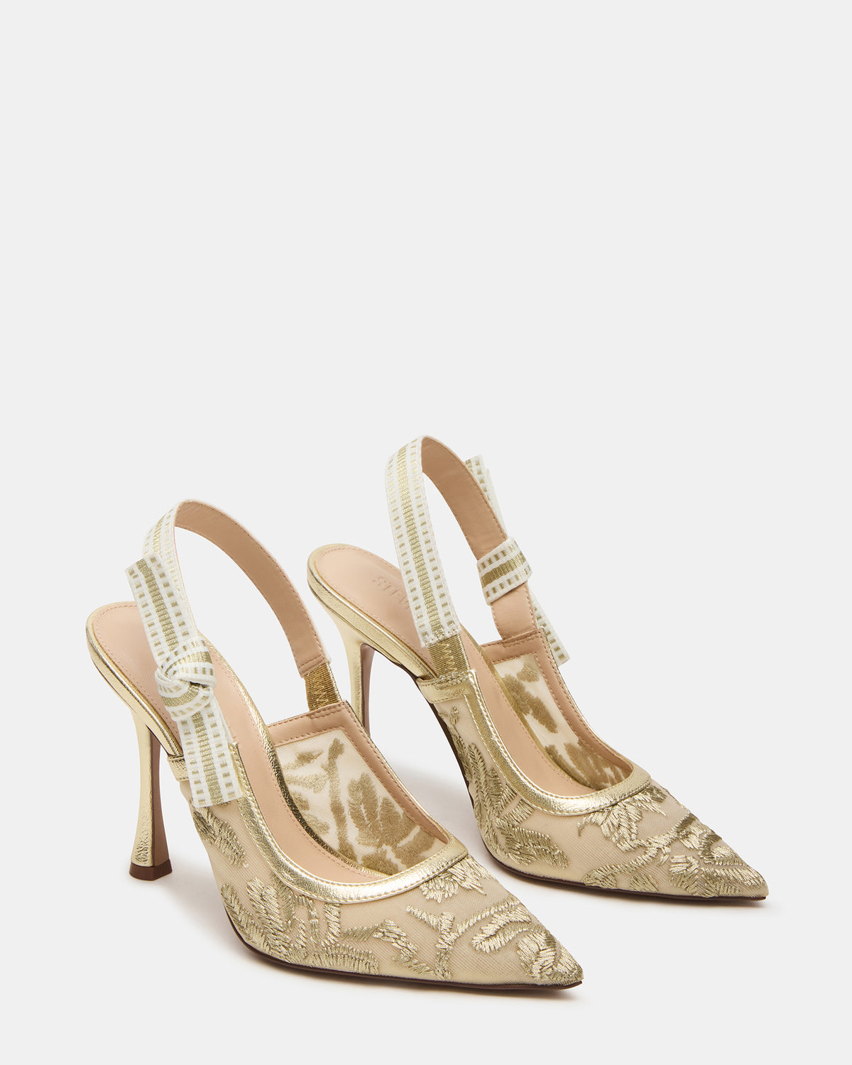 BRI Gold Multi Slingback Pump Women's Heel Steve Madden GOLD MULTI