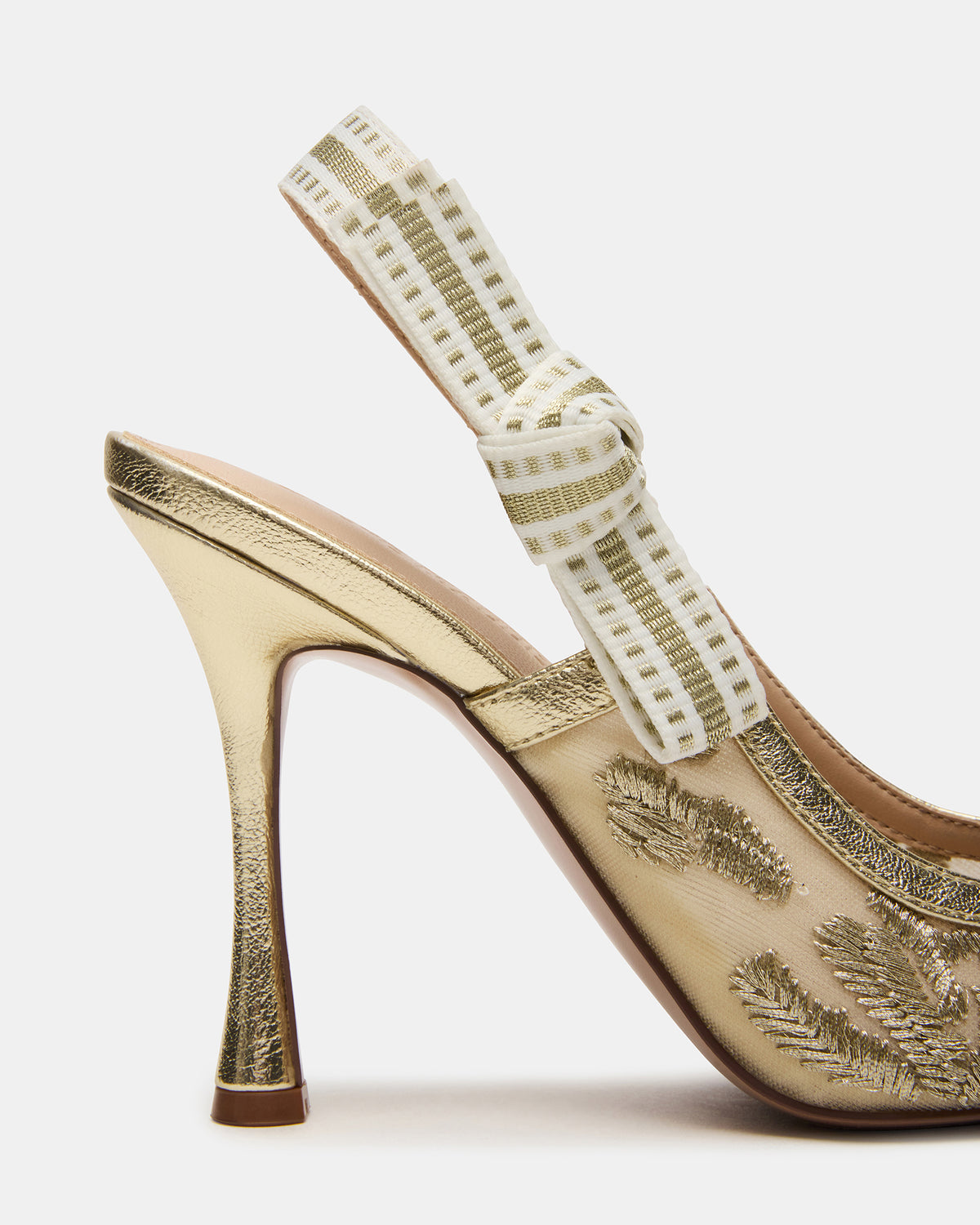 BRI Gold Multi Slingback Pump Women's Heel Steve Madden GOLD MULTI