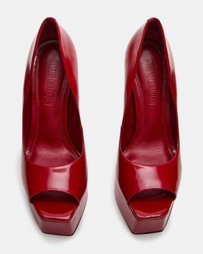 IVES Red Box Platform Square-Toe Stiletto Women's Heel Steve Madden RED BOX