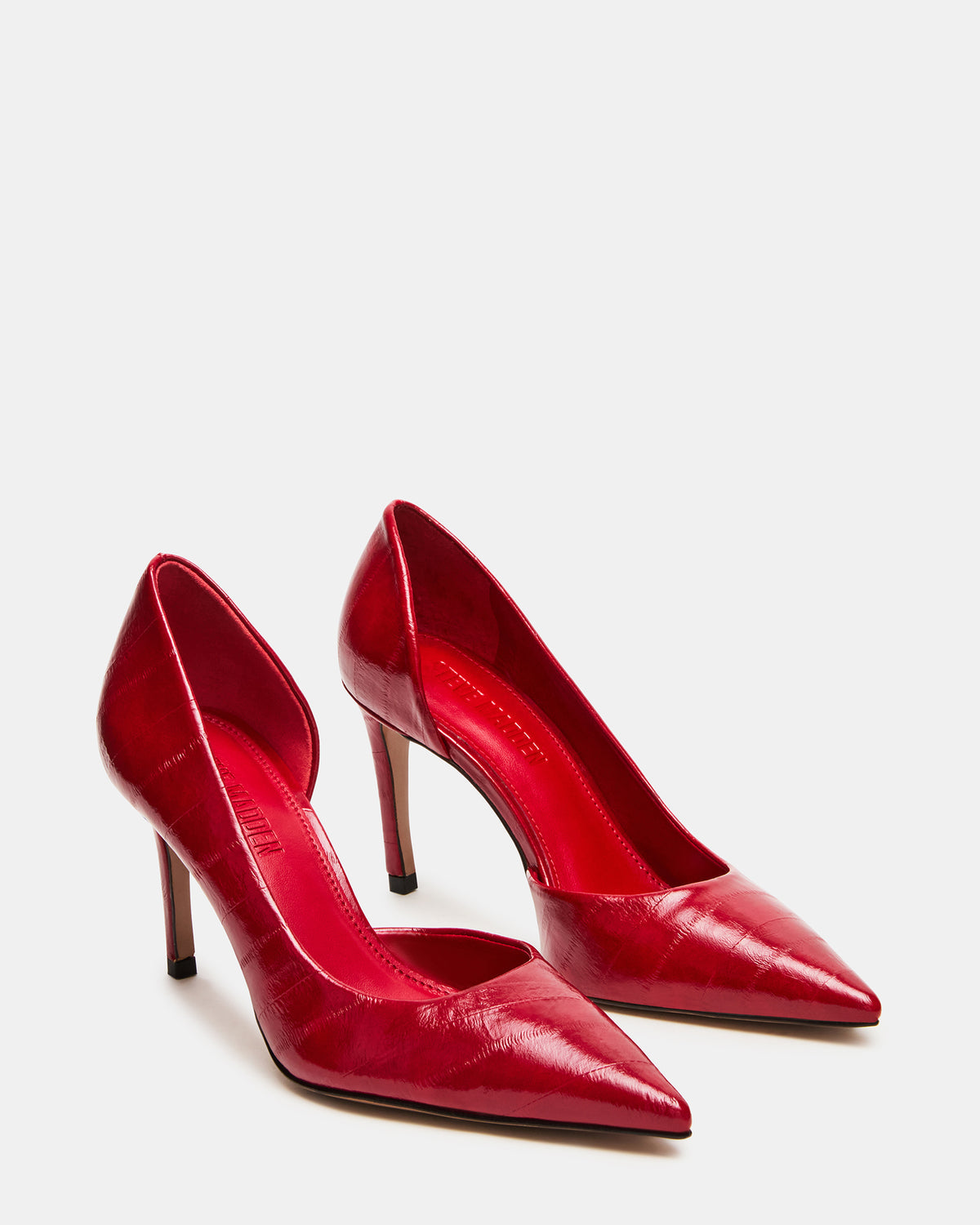 NULA Red Eeel Pointed-Toe Stiletto Pump Women's Heel Steve Madden RED EEL