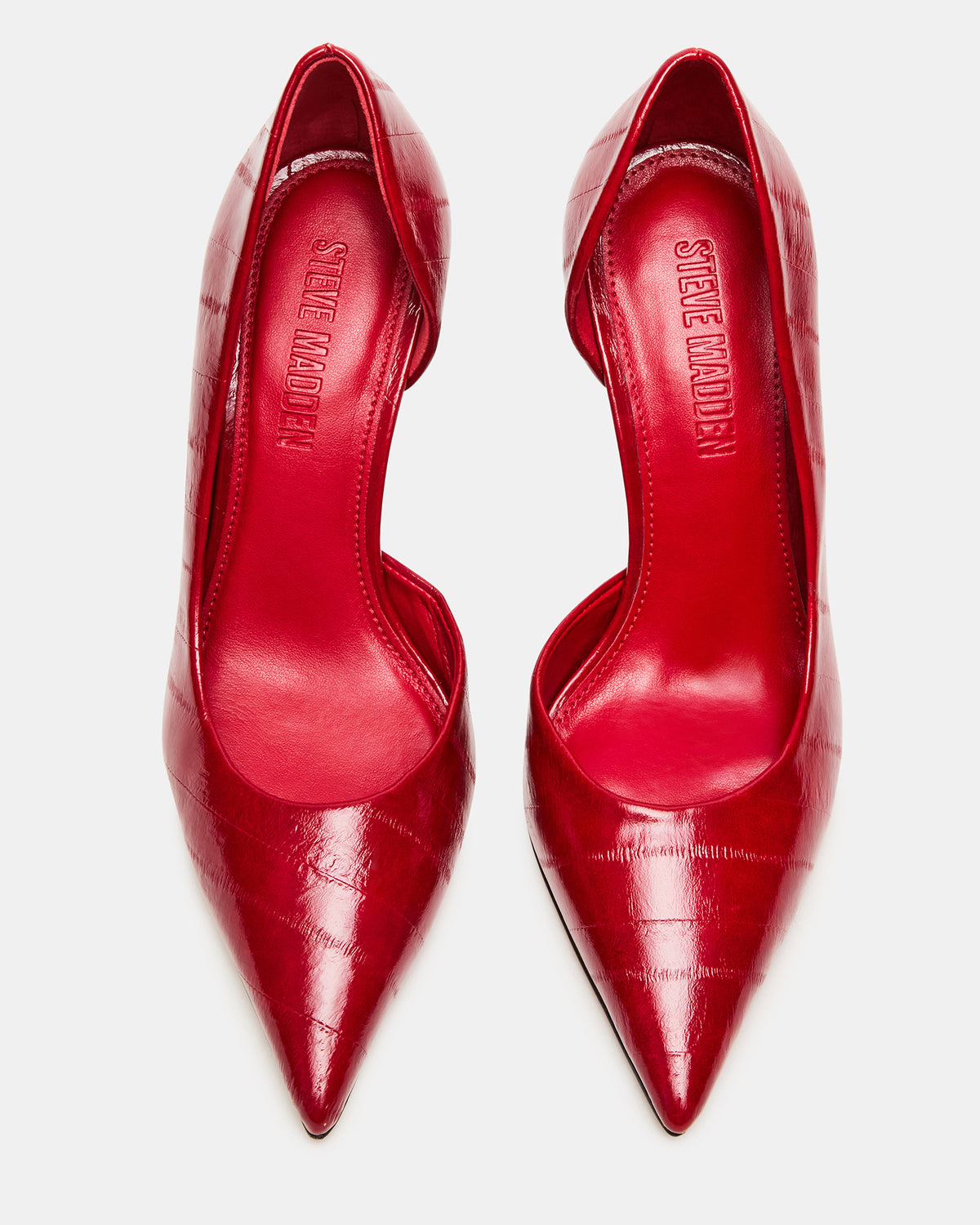 NULA Red Eeel Pointed-Toe Stiletto Pump Women's Heel Steve Madden RED EEL