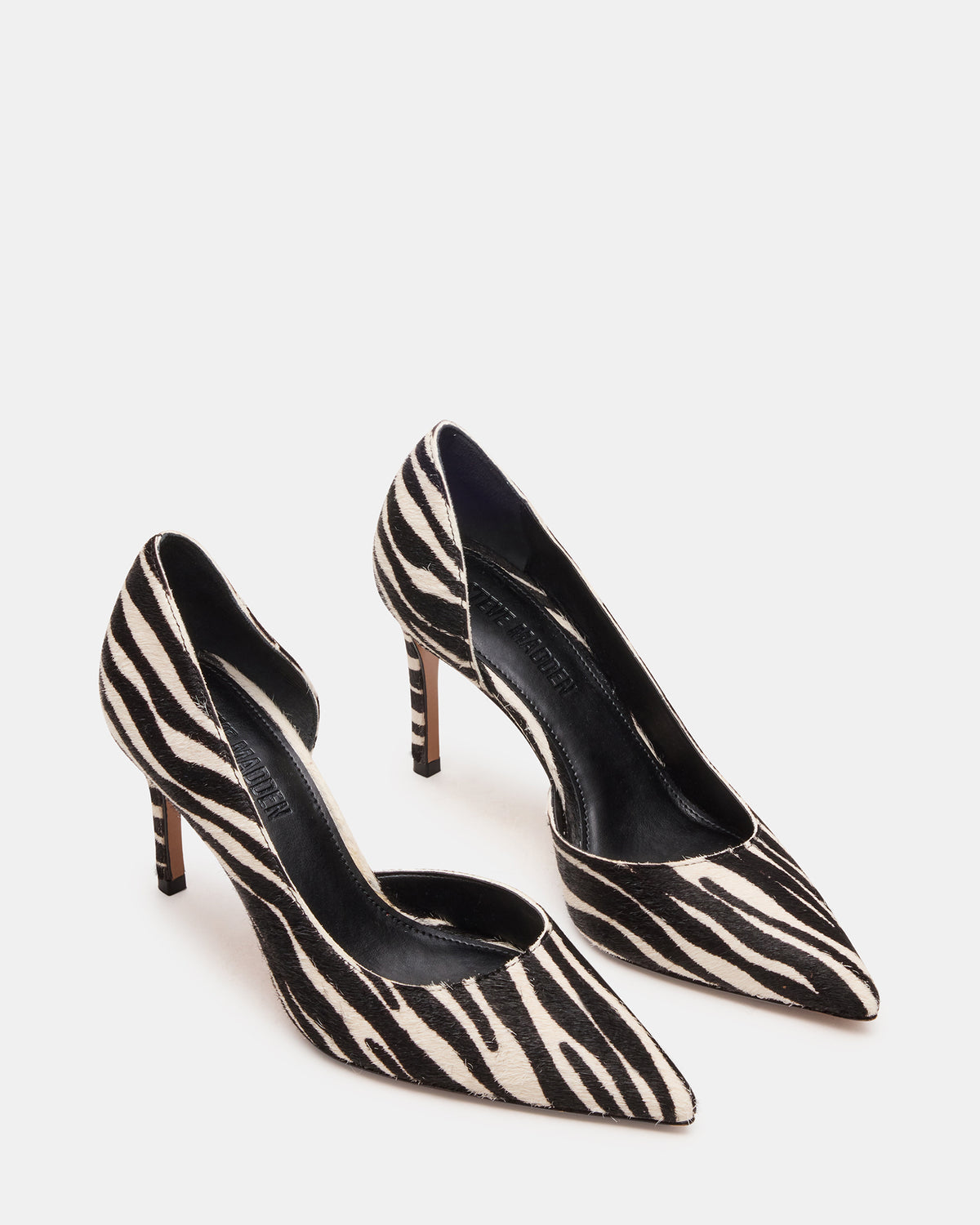 NULA Zebra Pointed-Toe Stiletto Pump Women's Heel Steve Madden ZEBRA