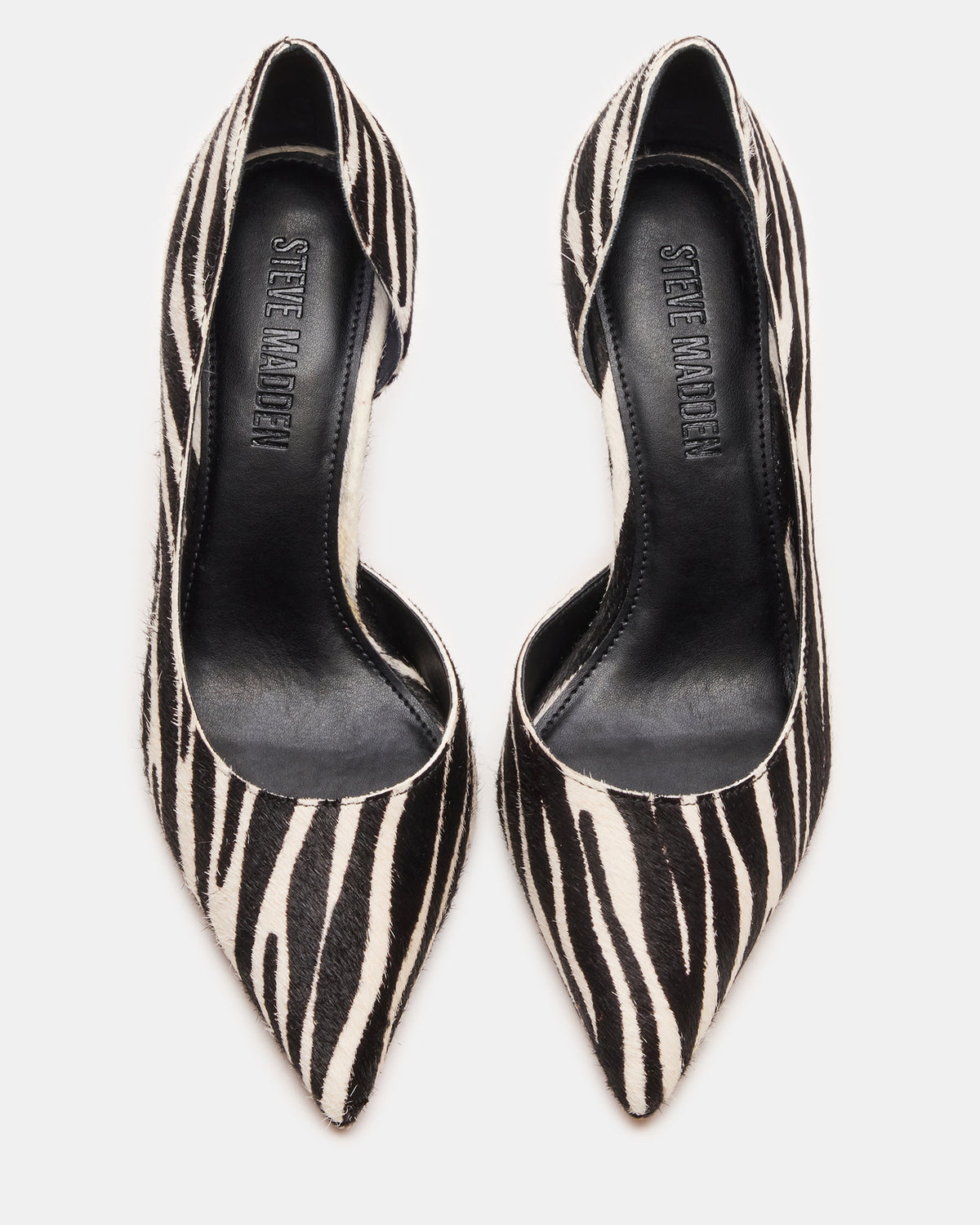 NULA Zebra Pointed-Toe Stiletto Pump Women's Heel Steve Madden ZEBRA