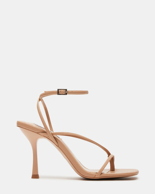 ANNIE Natural Women's Strappy Square Toe Heel