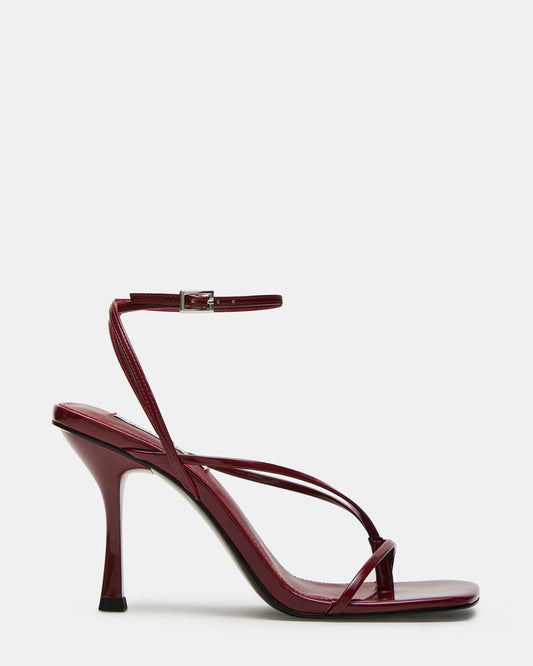 ANNIE Wine Women's Strappy Square Toe Heel