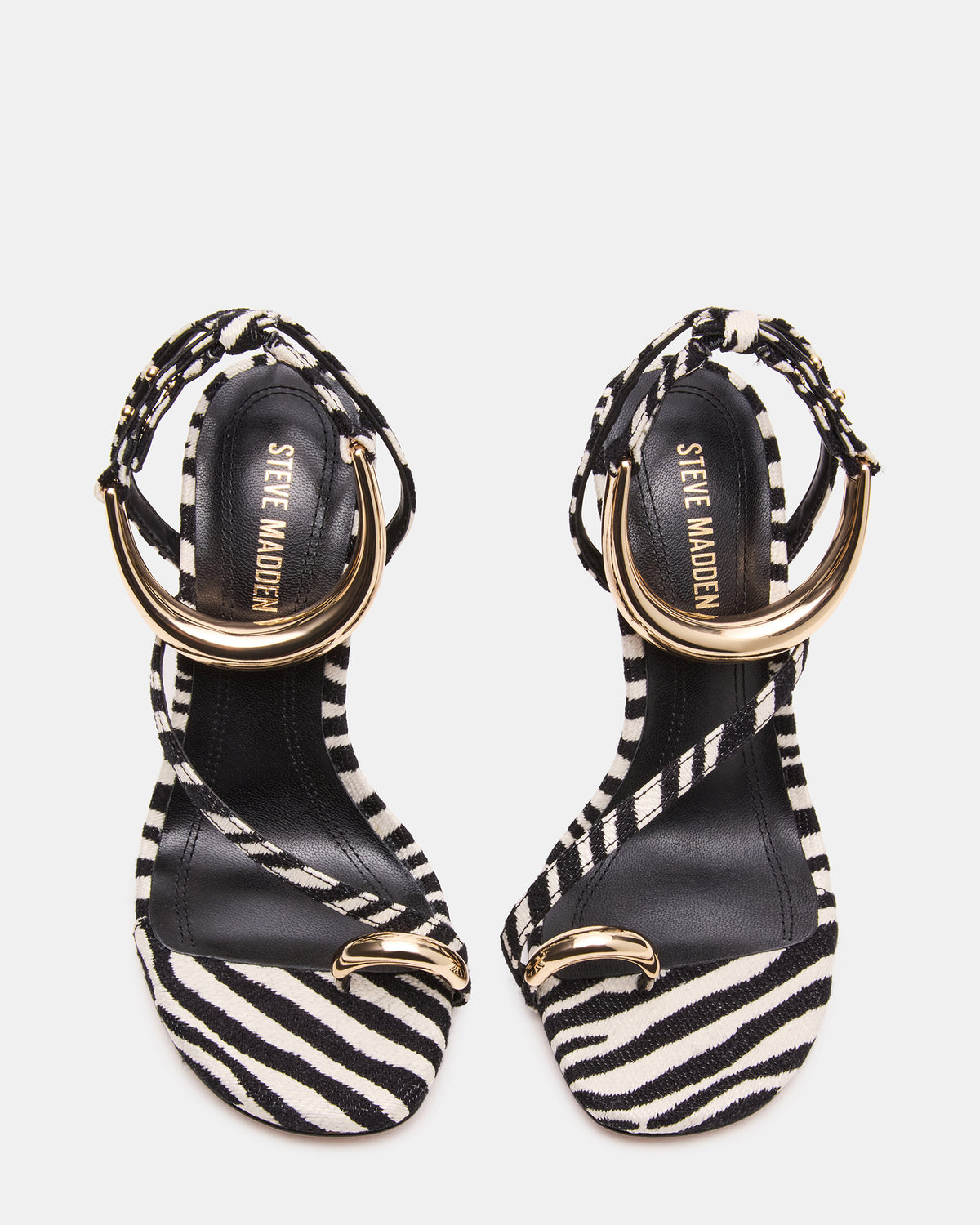 TIA Zebra Open-Toe Stiletto Women's Heel Steve Madden ZEBRA