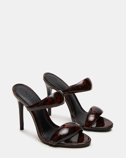 SATURN Tortoise Stiletto Mule Women's Heel Steve Madden TORTOISE