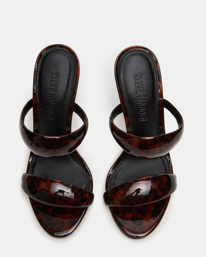 SATURN Tortoise Stiletto Mule Women's Heel Steve Madden TORTOISE