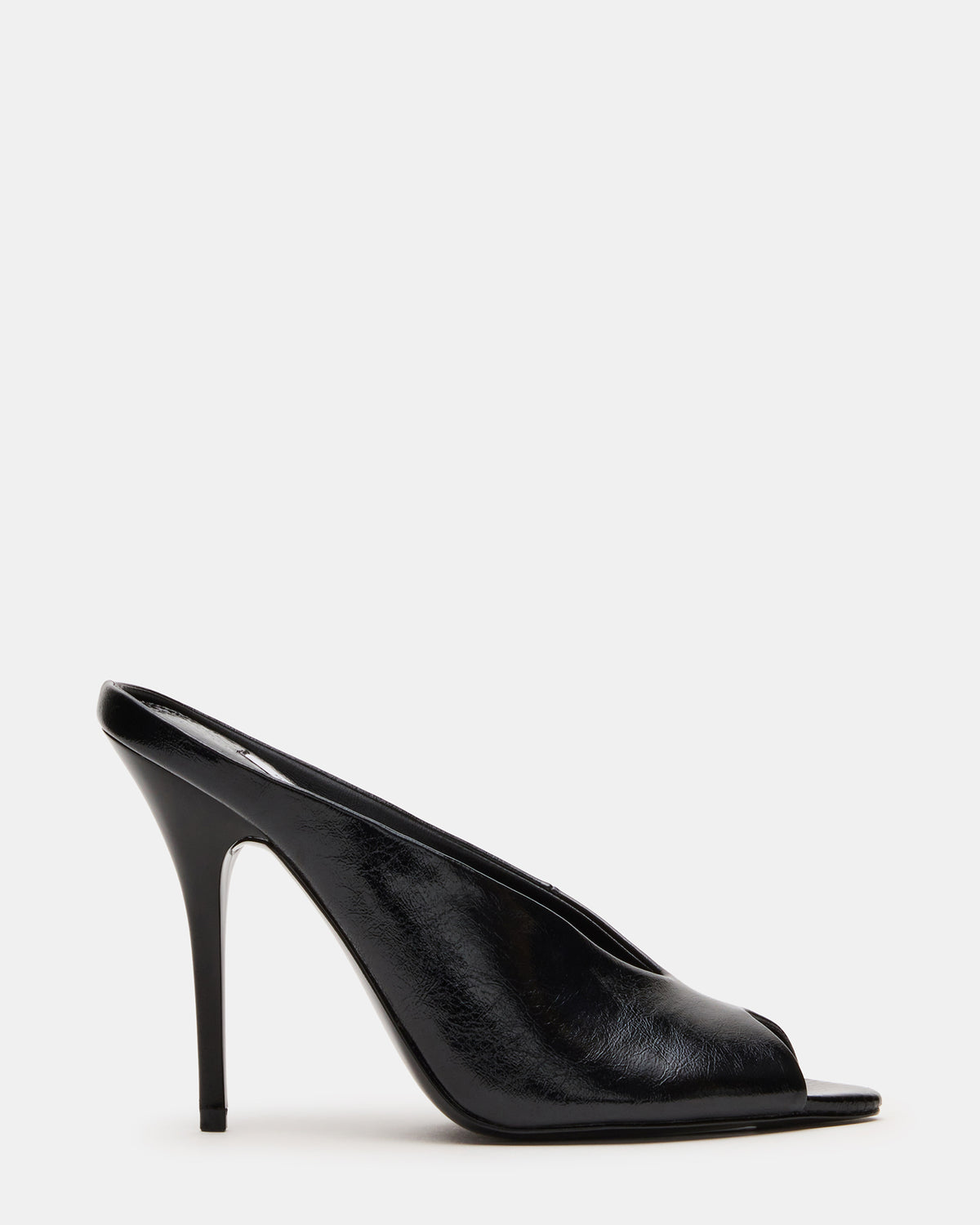 AGAZE Black Peep-Toe Stiletto Women's Heel Steve Madden BLACK