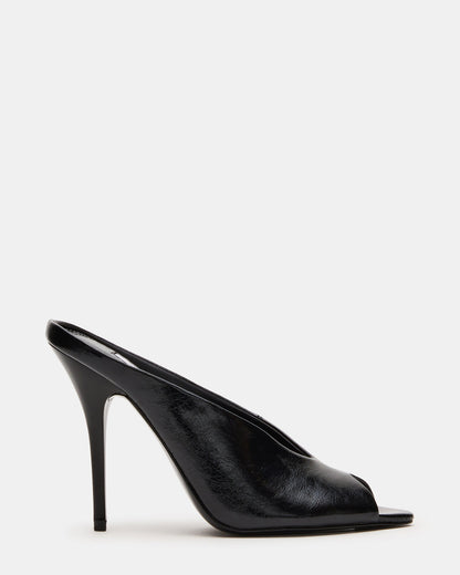 AGAZE Black Peep-Toe Stiletto Women's Heel Steve Madden BLACK