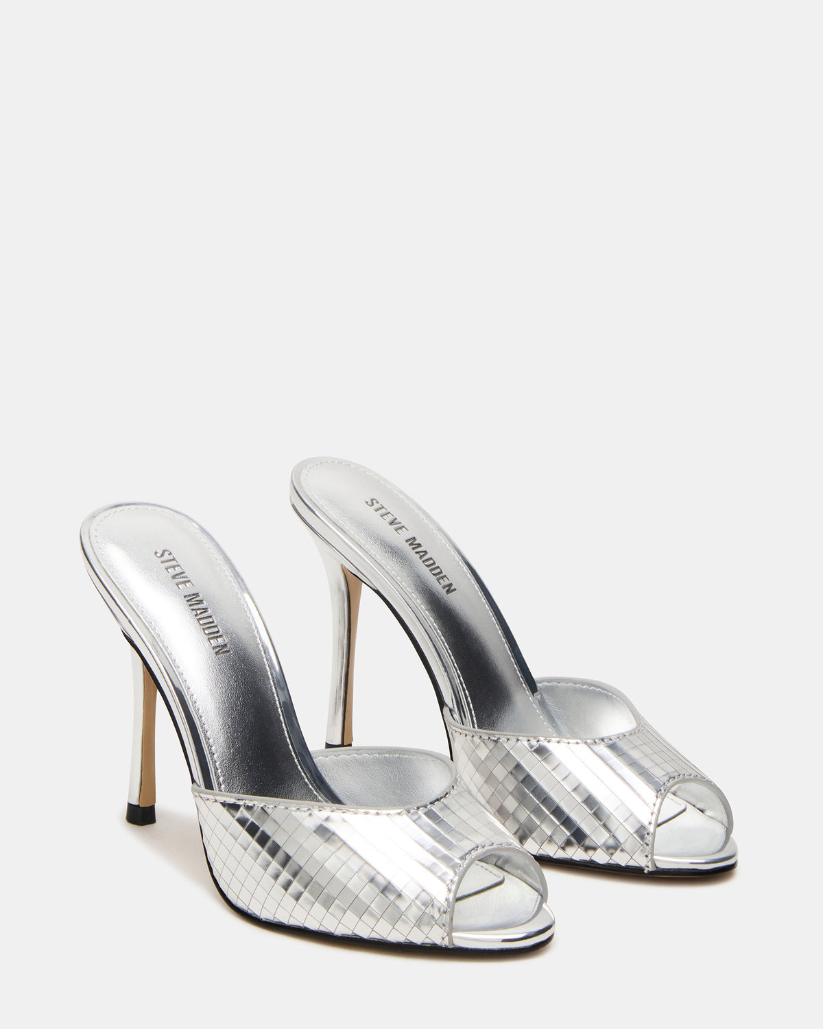 PRIYA Silver Disco Mule Women's Heel Steve Madden SILVER