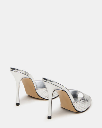 PRIYA Silver Disco Mule Women's Heel Steve Madden SILVER