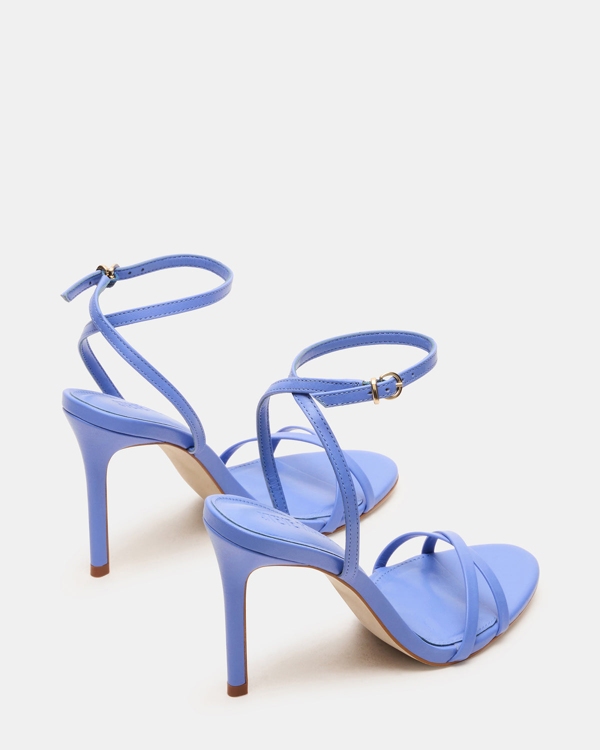 JYPSEY Blue Leather Strappy Stiletto Women's Heel Steve Madden BLUE LEATHER