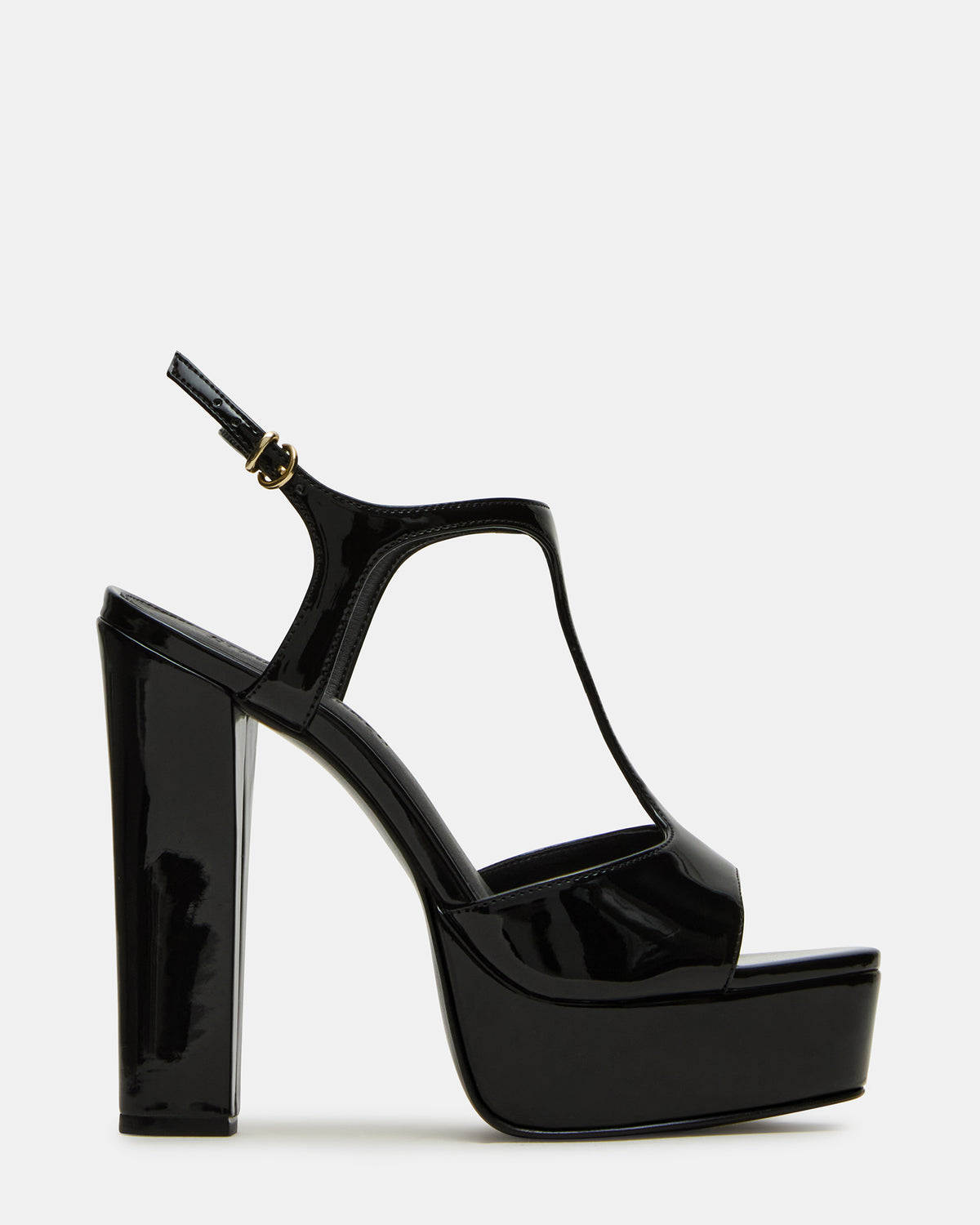 TAMI Black Patent Strappy Platform Women's Heel Steve Madden BLACK PATENT
