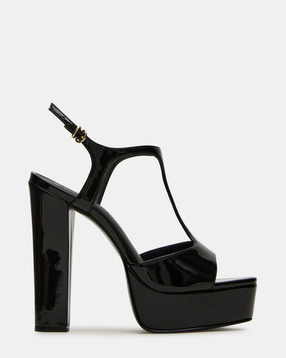 TAMI Black Patent Strappy Platform Women's Heel Steve Madden BLACK PATENT