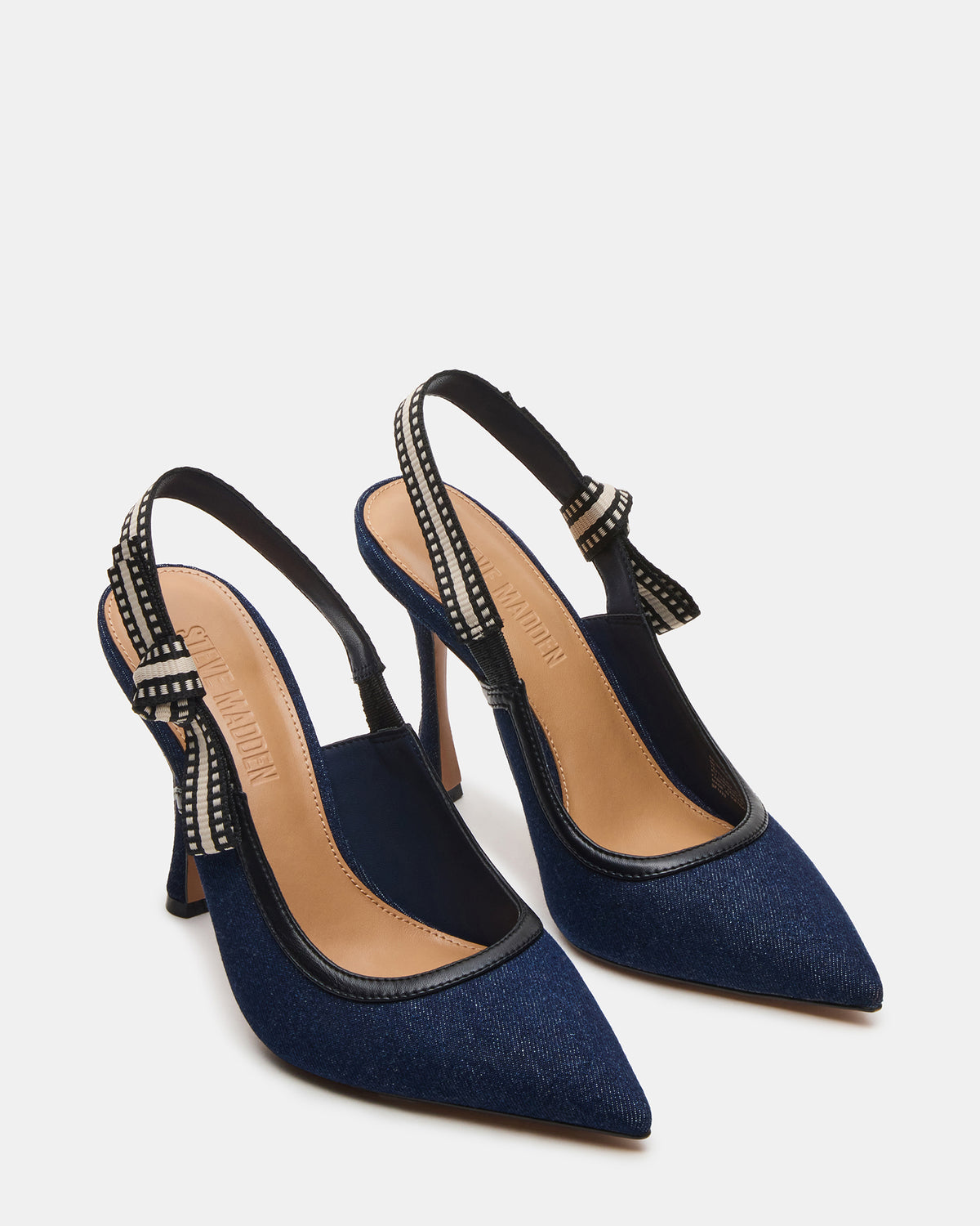 BRI Dark Denim Slingback Pump Women's Heel Steve Madden DARK DENIM