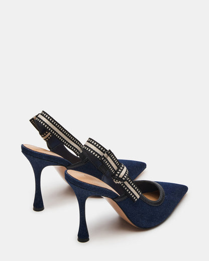 BRI Dark Denim Slingback Pump Women's Heel Steve Madden DARK DENIM