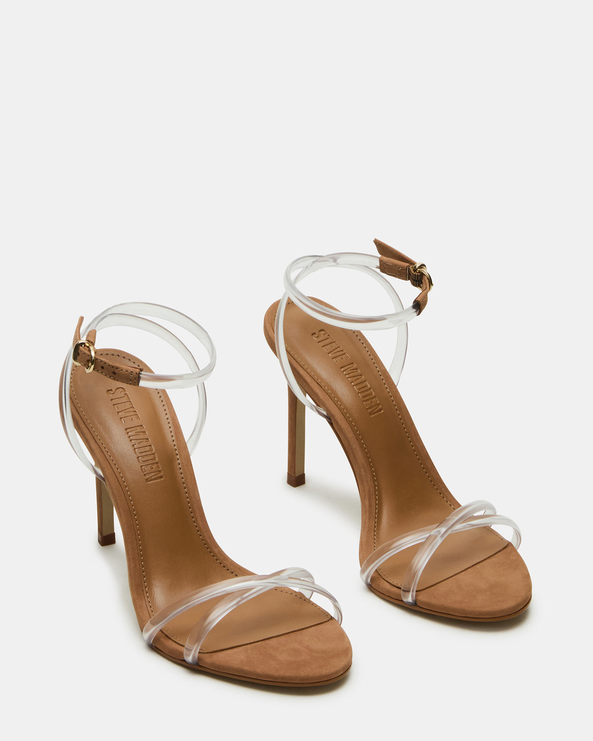 JYPSEY Clear Strappy Stiletto Women's Heel Steve Madden CLEAR