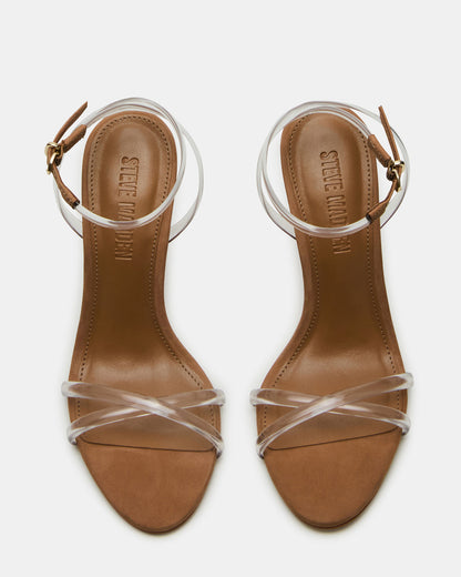 JYPSEY Clear Strappy Stiletto Women's Heel Steve Madden CLEAR