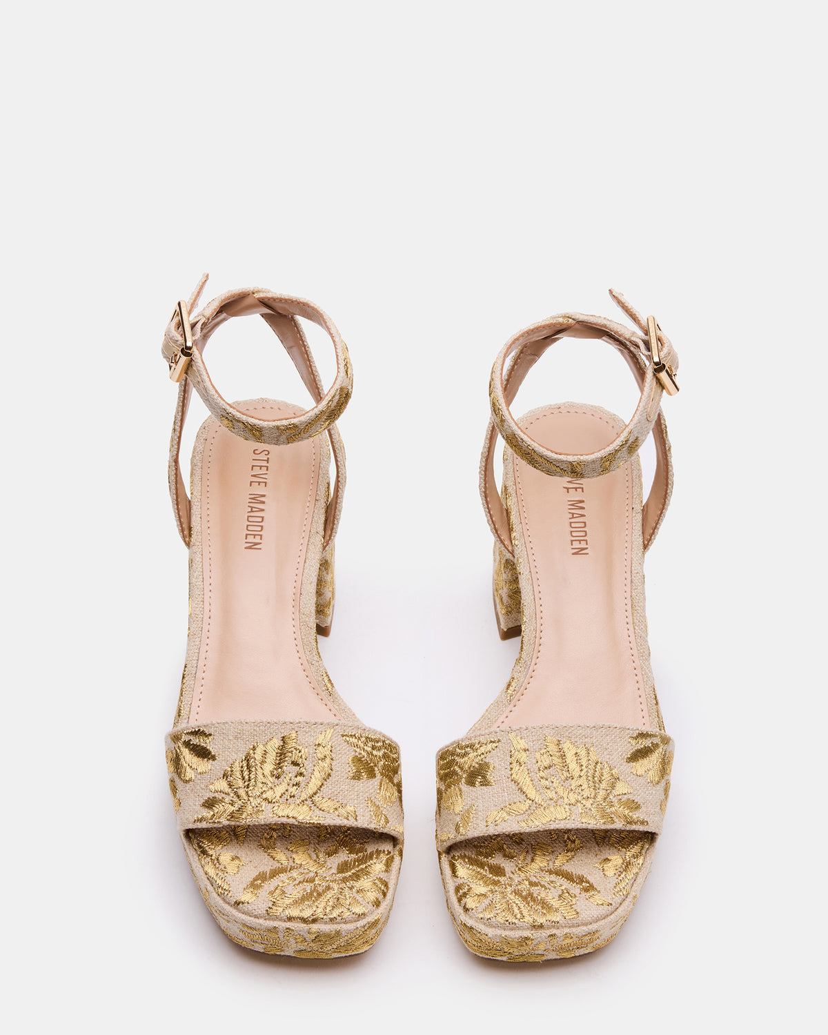 MERCERR Gold Multi Women's Platform Block Heel Steve Madden GOLD MULTI