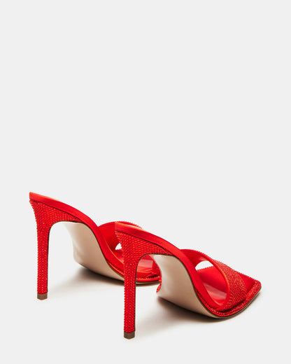 YARA Orange Women's Square-Toe Mule Heel Steve Madden ORANGE