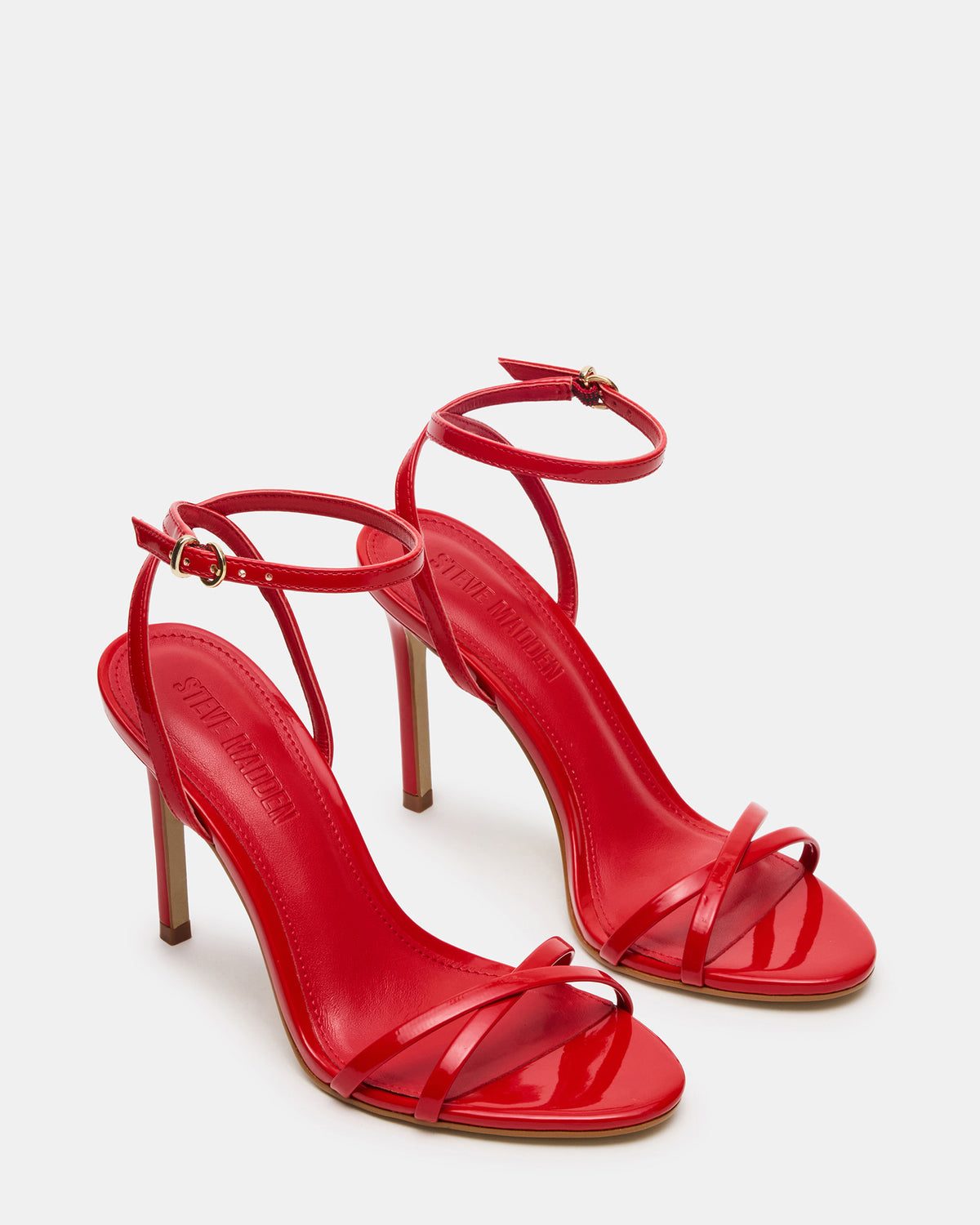 JYPSEY Red Patent Strappy Stiletto Women's Heel Steve Madden RED PATENT