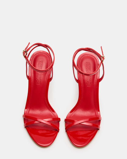 JYPSEY Red Patent Strappy Stiletto Women's Heel Steve Madden RED PATENT