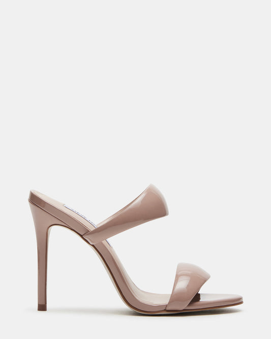 SATURN Blush Patent Stiletto Mule Women's Heel