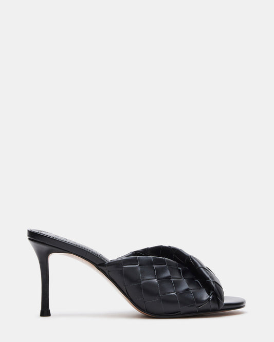 KOUTURE Black Stiletto Mule Heel | Women's Heels