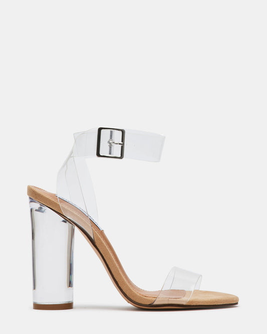 CLEARER Clear Heels | Women's Clear Block Heel