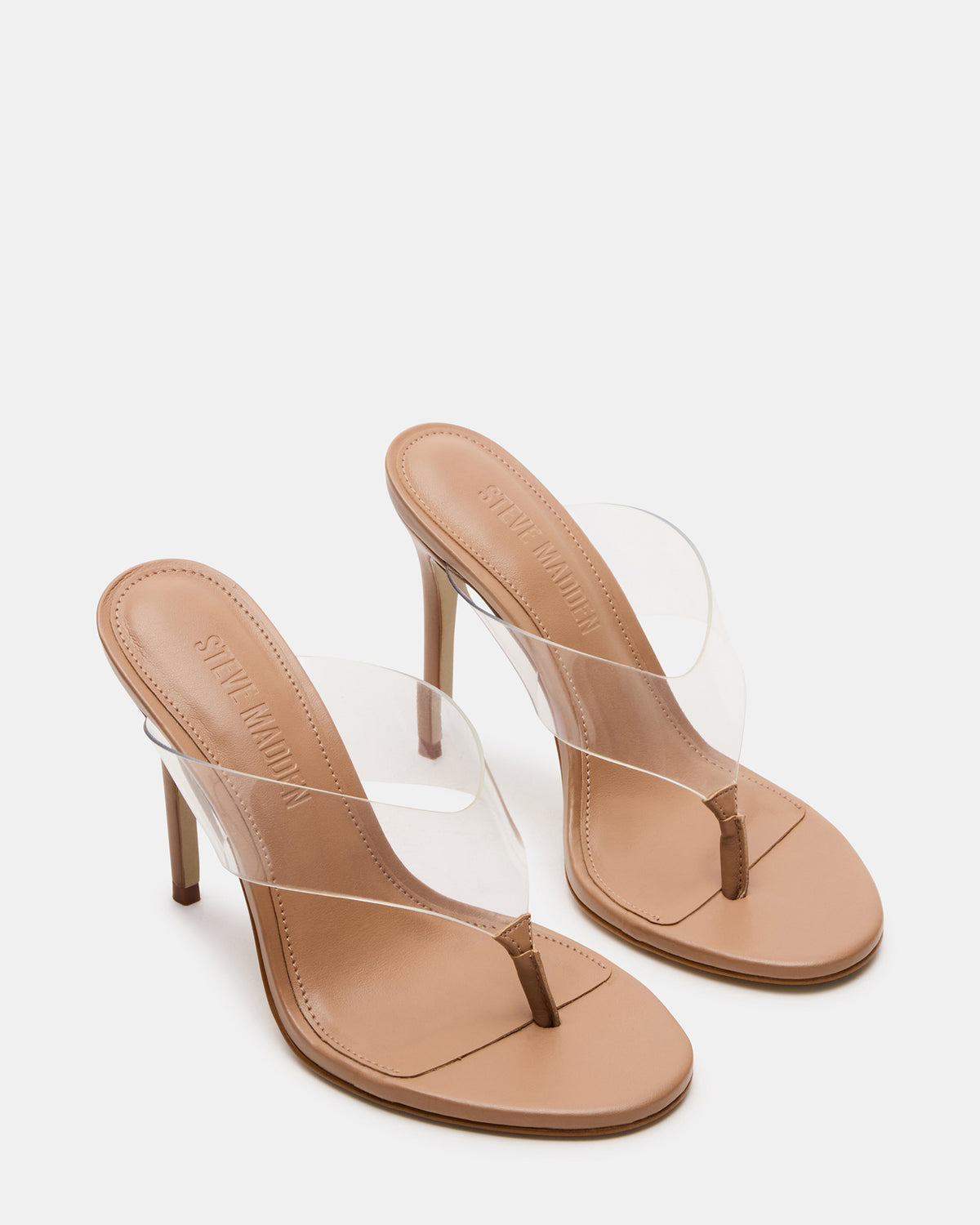 SABINE Clear Thong Mule Heel Women's Heel Steve Madden CLEAR