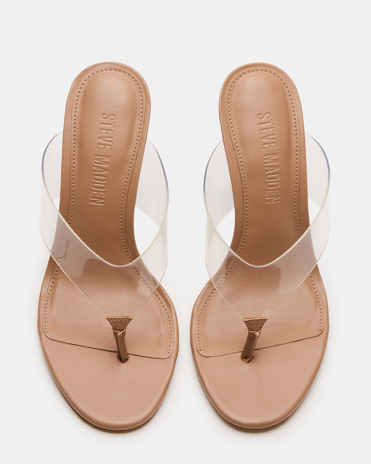 SABINE Clear Thong Mule Heel Women's Heel Steve Madden CLEAR
