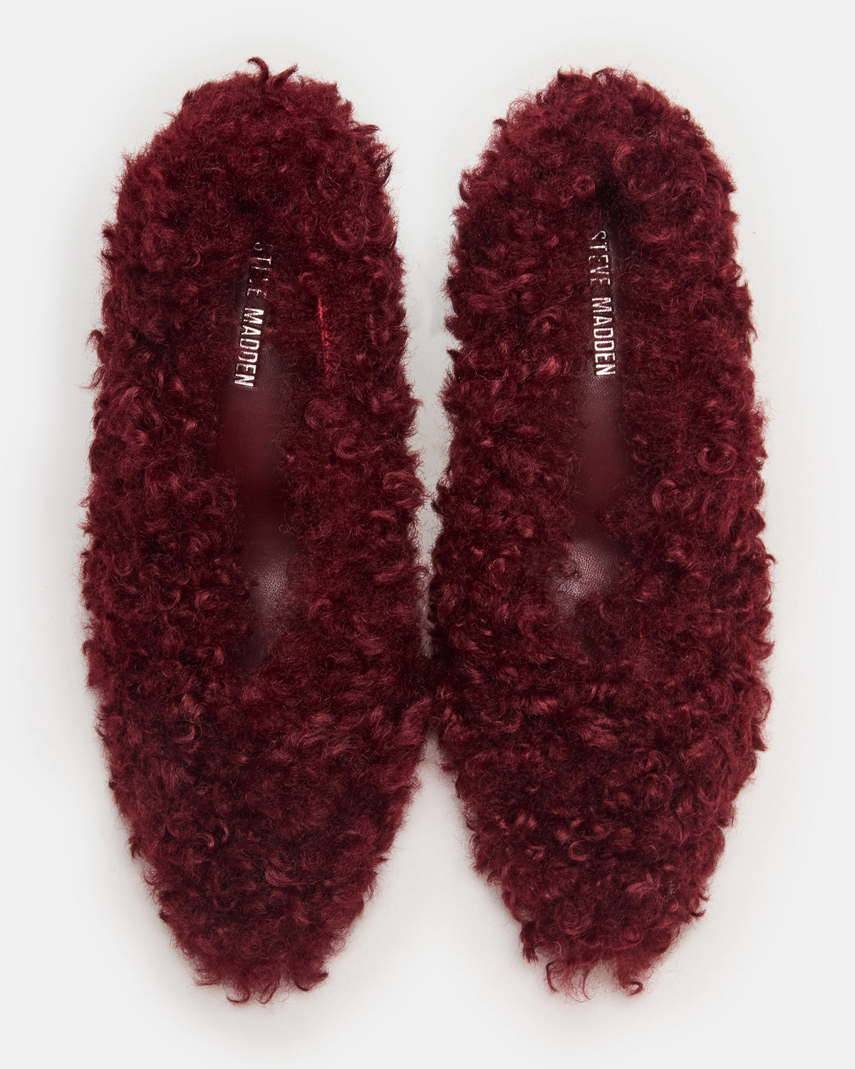 ACHILLES Red Pointed-Toe Faux Fur Stiletto Women's Heel Steve Madden RED