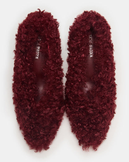 ACHILLES Red Pointed-Toe Faux Fur Stiletto Women's Heel Steve Madden RED