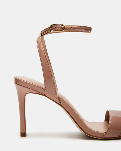 SUZIE Blush Patent Women's Open Toe Stiletto Strappy Heel Steve Madden BLUSH PATENT