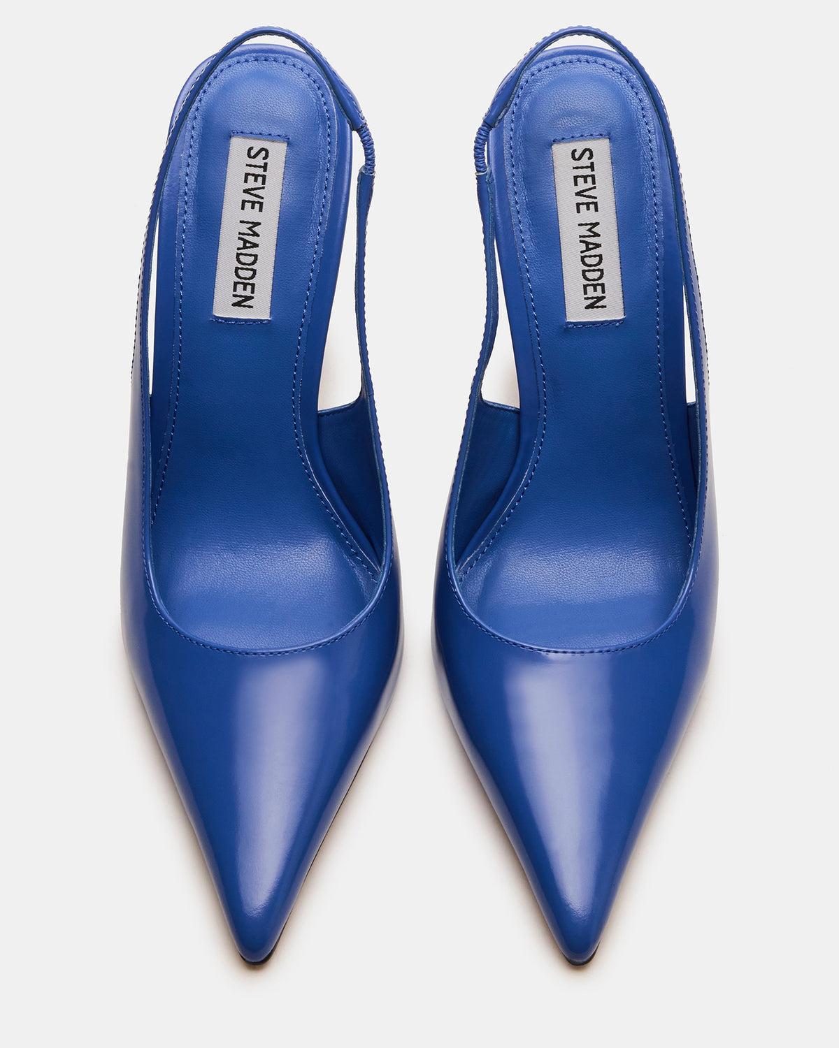 REYES Blue Leather Slingback Stiletto Pointed-Toe Pump Women's Heel Steve Madden BLUE LEATHER
