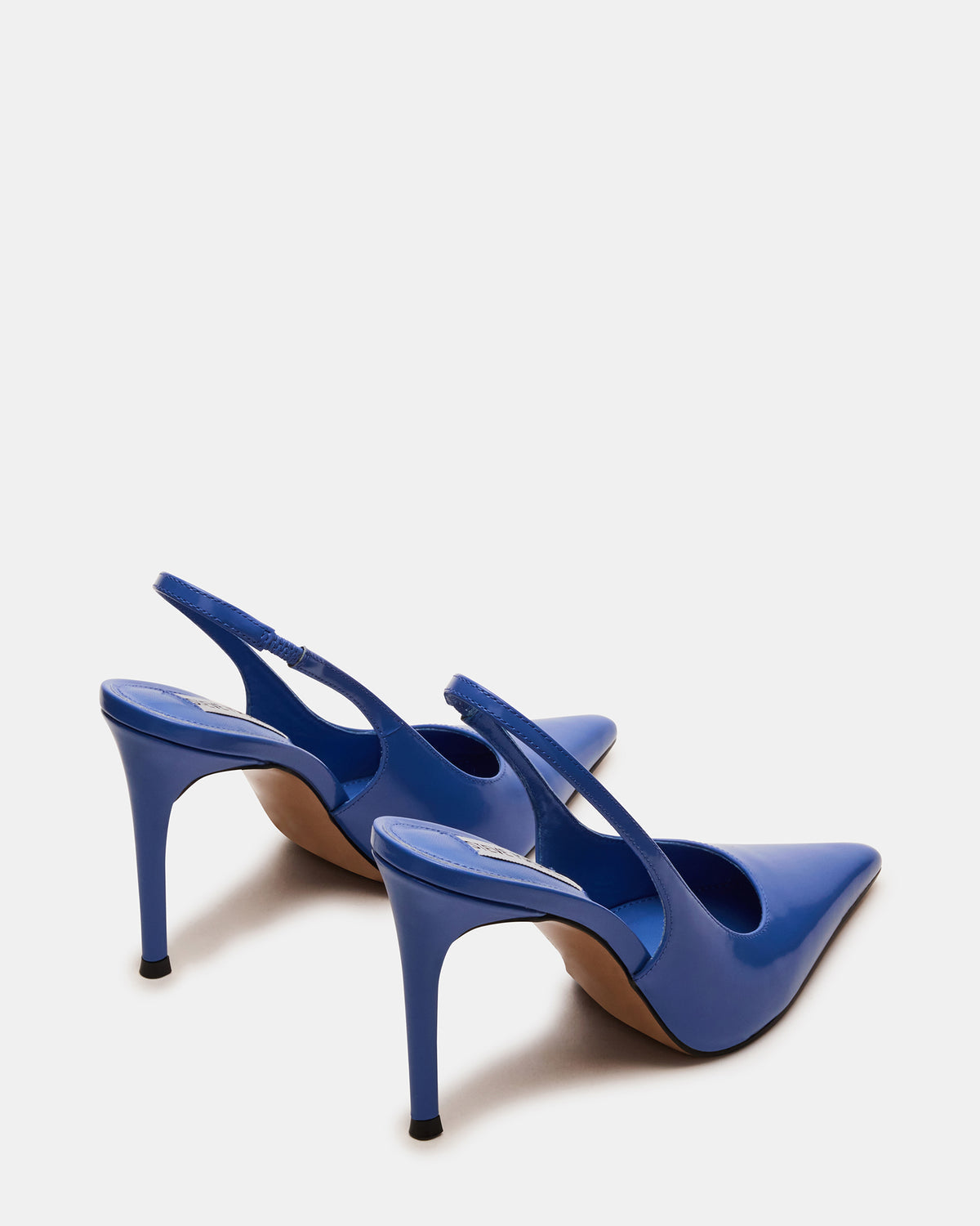 REYES Blue Leather Slingback Stiletto Pointed-Toe Pump Women's Heel Steve Madden BLUE LEATHER