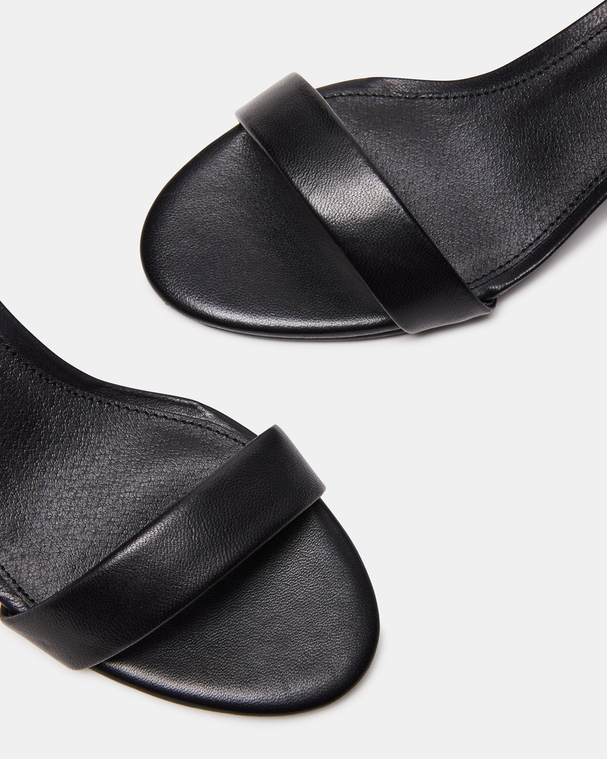 IRENEE Black Leather Women's 2 Inch Block Heel Steve Madden BLACK LEATHER