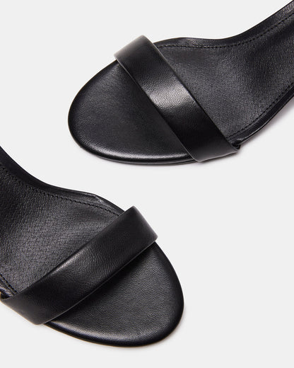 IRENEE Black Leather Women's 2 Inch Block Heel Steve Madden BLACK LEATHER