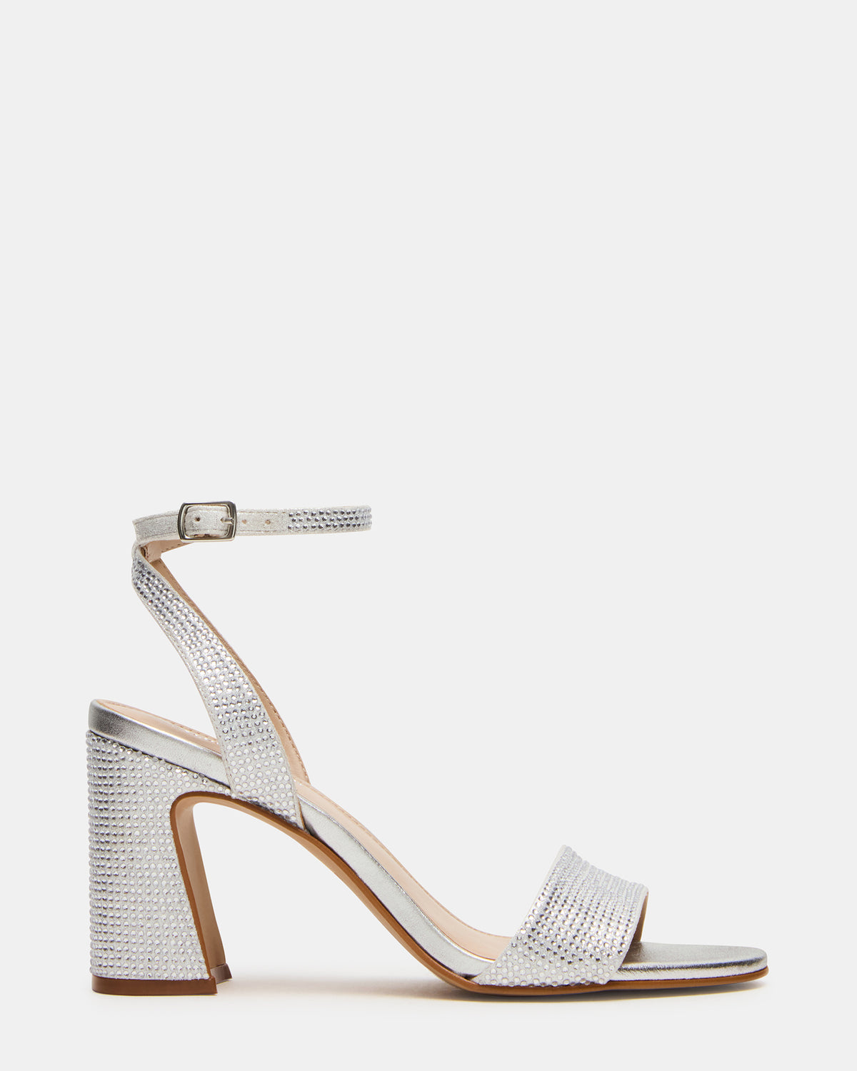 LARAH Rhinestone Rounded Toe Block Heel Women's Heel Steve Madden RHINESTONE