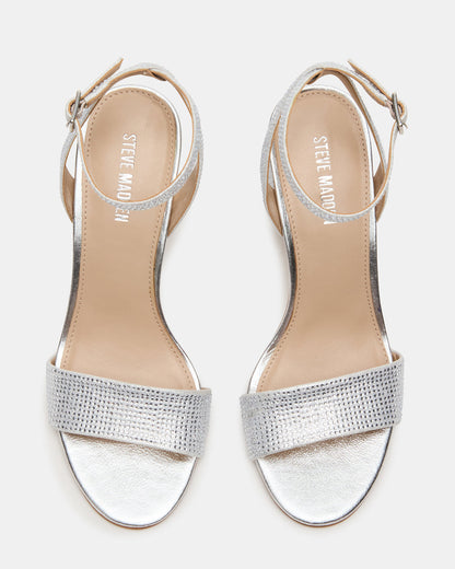 LARAH Rhinestone Rounded Toe Block Heel Women's Heel Steve Madden RHINESTONE