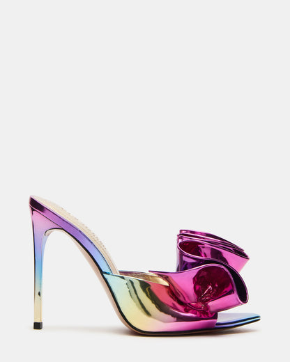 AFFINITY Metallic Multi Women's Pointed-Toe Stiletto Mule Heel Steve Madden METALLIC MULTI