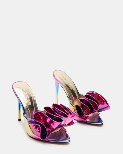 AFFINITY Metallic Multi Women's Pointed-Toe Stiletto Mule Heel Steve Madden METALLIC MULTI